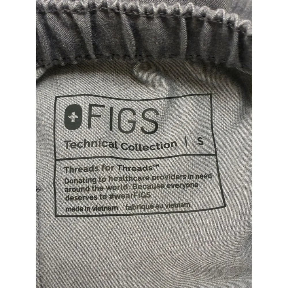 NWOT FIGS Cairo Cargo Scrub Pants Graphite Gray Men’s Size Small